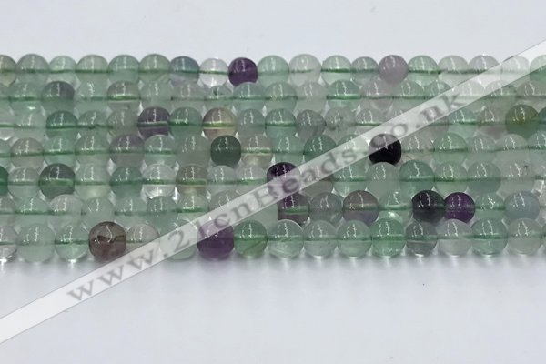 CFL1135 15.5 inches 6mm round fluorite beads wholesale