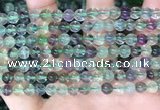 CFL1151 15.5 inches 6mm round fluorite gemstone beads