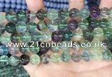 CFL1153 15.5 inches 10mm round fluorite gemstone beads