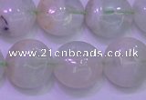 CFL1210 15.5 inches 14mm flat round green fluorite gemstone beads