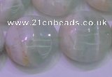 CFL1214 15.5 inches 25mm flat round green fluorite gemstone beads