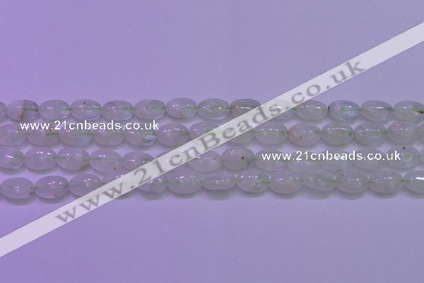 CFL1216 15.5 inches 8*12mm oval green fluorite gemstone beads