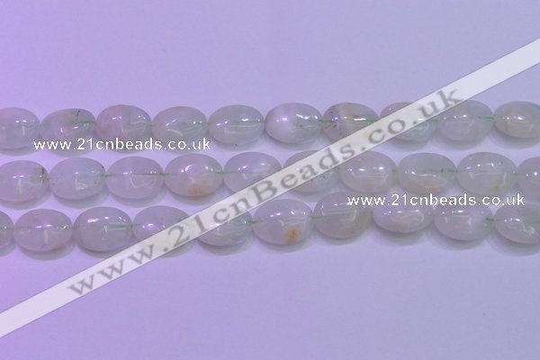 CFL1219 15.5 inches 13*18mm oval green fluorite gemstone beads