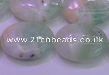 CFL1221 15.5 inches 18*25mm oval green fluorite gemstone beads