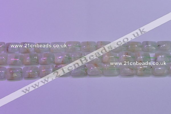 CFL1225 15.5 inches 12*16mm rectangle green fluorite gemstone beads