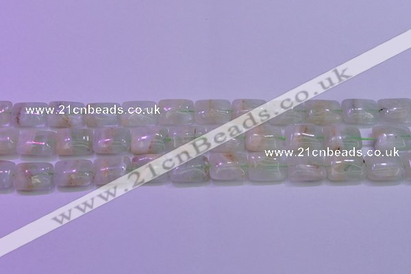 CFL1225 15.5 inches 12*16mm rectangle green fluorite gemstone beads