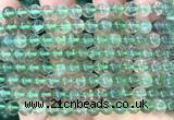 CFL1257 15 inches 6mm round green fluorite beads wholesale