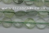 CFL131 15.5 inches 8mm faceted coin green fluorite beads