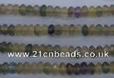 CFL140 15.5 inches 3*6mm faceted rondelle yellow fluorite beads