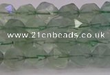 CFL1402 15.5 inches 8mm faceted nuggets green fluorite beads