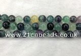 CFL1455 15.5 inches 14mm round fluorite beads wholesale