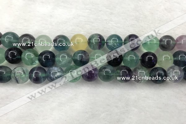 CFL1455 15.5 inches 14mm round fluorite beads wholesale