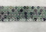 CFL1461 15.5 inches 6mm round A grade fluorite gemstone beads