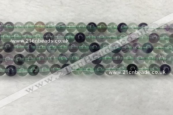 CFL1461 15.5 inches 6mm round A grade fluorite gemstone beads