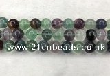 CFL1466 15.5 inches 16mm round A grade fluorite gemstone beads