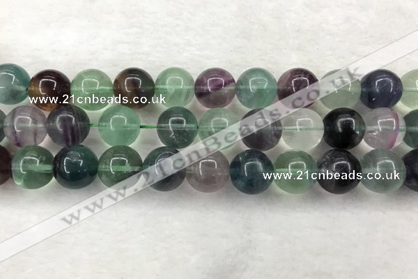 CFL1466 15.5 inches 16mm round A grade fluorite gemstone beads