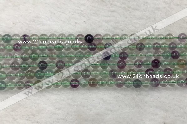 CFL1470 15.5 inches 4mm round AA grade fluorite gemstone beads