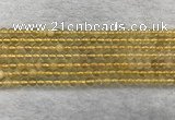 CFL1506 15.5 inches 4mm round yellow fluorite gemstone beads