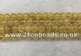 CFL1509 15.5 inches 10mm round yellow fluorite gemstone beads