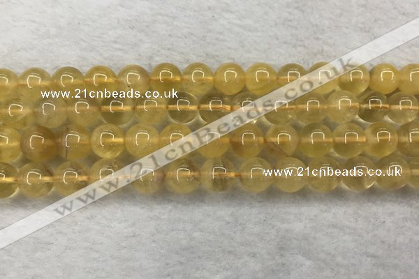 CFL1509 15.5 inches 10mm round yellow fluorite gemstone beads