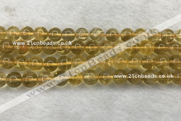 CFL1510 15.5 inches 10mm round yellow fluorite gemstone beads