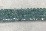 CFL1516 15.5 inches 8mm round blue fluorite gemstone beads