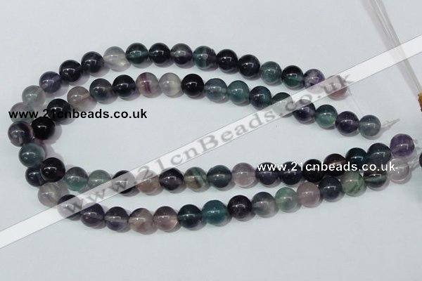 CFL152 15.5 inches 10mm round natural fluorite gemstone beads wholesale