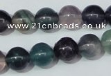 CFL153 15.5 inches 12mm round natural fluorite gemstone beads wholesale