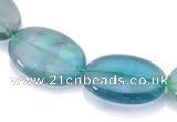 CFL19 8*12mm oval A- grade natural fluorite beads Wholesale