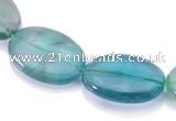 CFL21 A- grade 15*20mm oval natural fluorite beads Wholesale