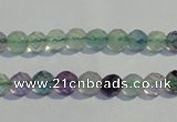 CFL251 15.5 inches 6mm faceted round natural fluorite beads