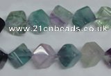 CFL309 15.5 inches 6*6mm cube natural fluorite beads