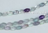 CFL322 15.5 inches 4*8mm rice natural fluorite beads wholesale