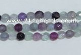 CFL323 15.5 inches 6mm faceted round natural fluorite beads
