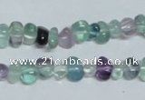 CFL330 15.5 inches 6*9mm nugget natural fluorite beads