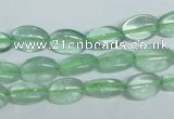 CFL335 15.5 inches 8*12mm oval natural green fluorite beads