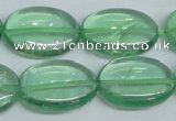 CFL337 15.5 inches 18*25mm oval natural green fluorite beads