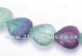 CFL40 12*12mm B grade heart natural fluorite gemstone beads