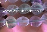 CFL416 15.5 inches 6mm faceted nuggets fluorite gemstone beads