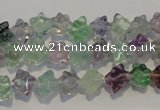 CFL480 15.5 inches 6*6mm carved cube natural fluorite beads