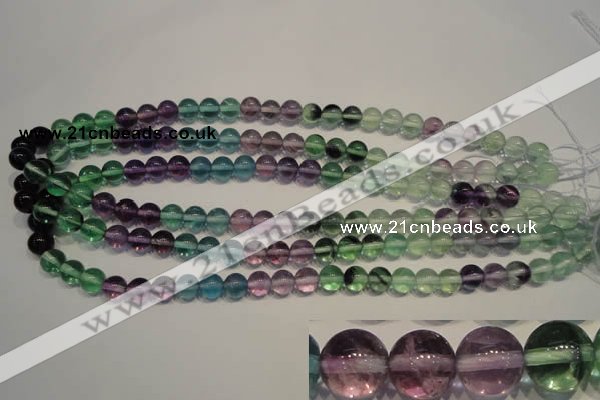 CFL552 15.5 inches 8mm round fluorite gemstone beads wholesale