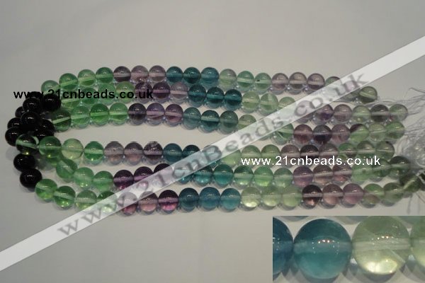 CFL553 15.5 inches 10mm round fluorite gemstone beads wholesale