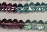 CFL561 15.5 inches 4*6mm rondelle fluorite gemstone beads wholesale