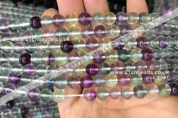 CFL582 15.5 inches 8mm round AAAA grade fluorite gemstone beads