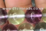 CFL583 15.5 inches 10mm round AAAA grade fluorite gemstone beads