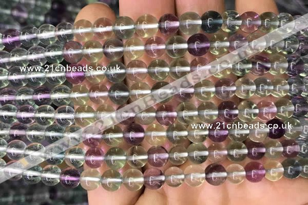 CFL586 15.5 inches 6mm round AAAAA grade fluorite gemstone beads