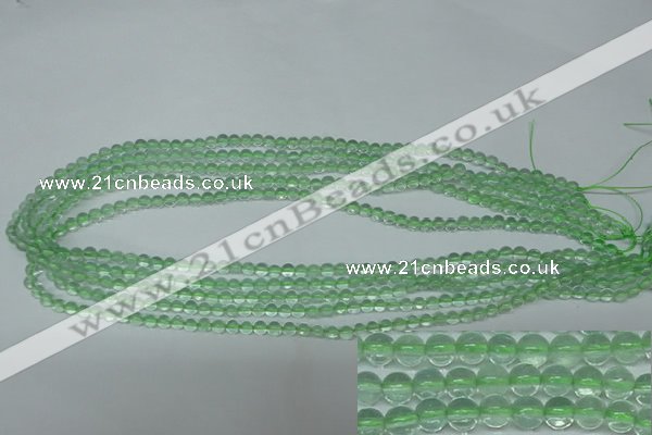 CFL610 15.5 inches 4mm round A grade green fluorite beads wholesale