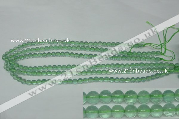 CFL611 15.5 inches 6mm round A grade green fluorite beads wholesale