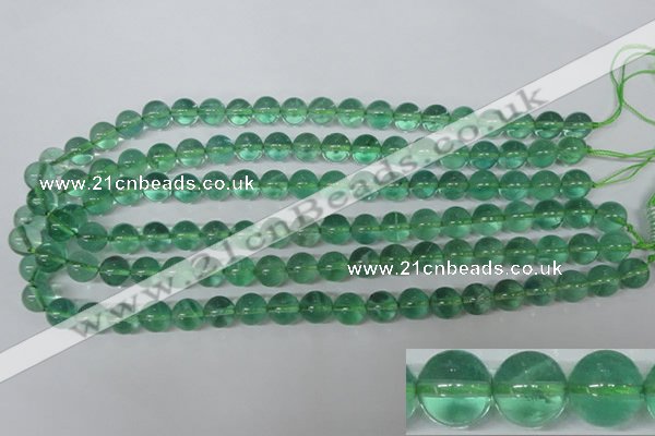 CFL613 15.5 inches 10mm round A grade green fluorite beads wholesale