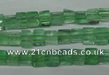 CFL631 15.5 inches 6*6mm cube green fluorite beads wholesale